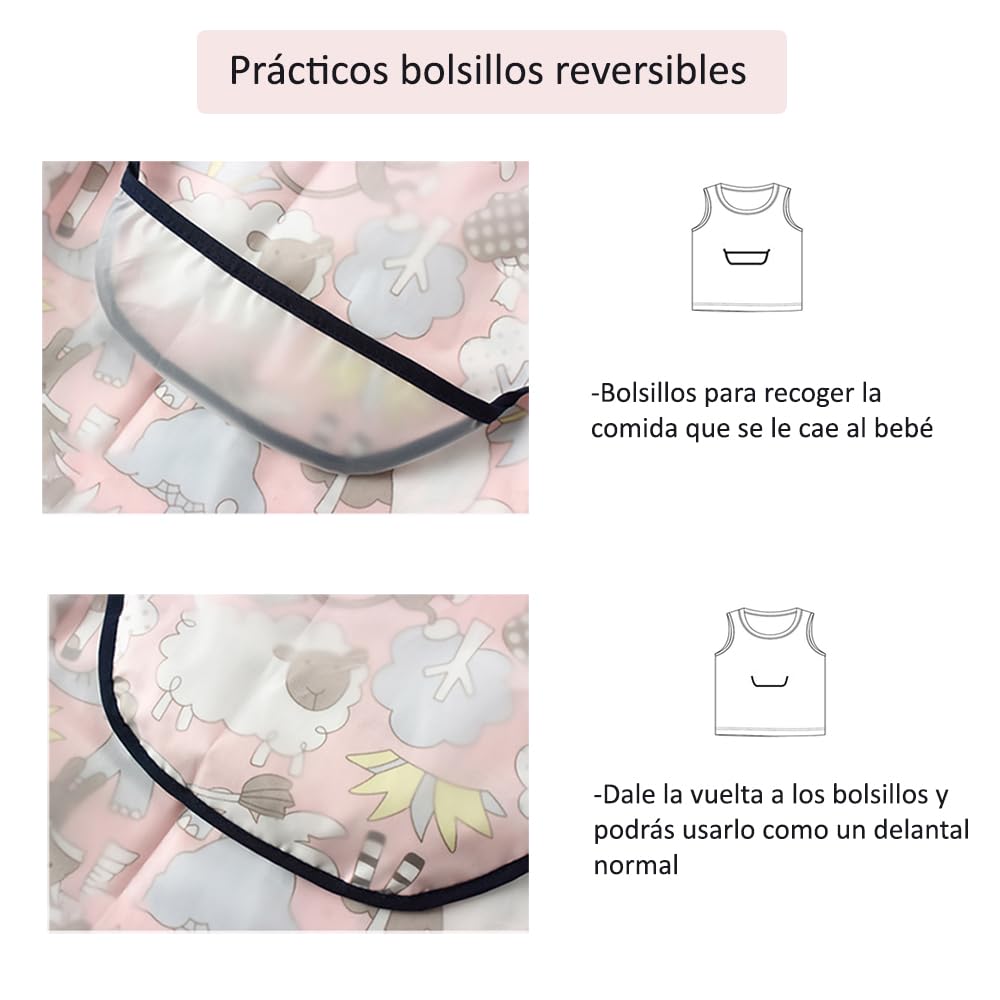 LEIDSANY ropa impermeable y fácil de limpiar (Algodón, rosa)