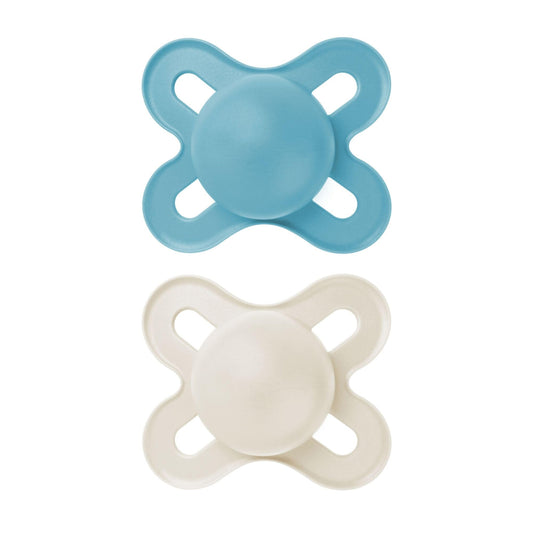 MAM Original Start - Chupetes de bebé mate para 0-3 meses, pezón de silicona sin BPA, fácil de limpiar, ideal para bebés recién nacidos, desarrollado con expertos médicos, 2 unidades de Binkies con