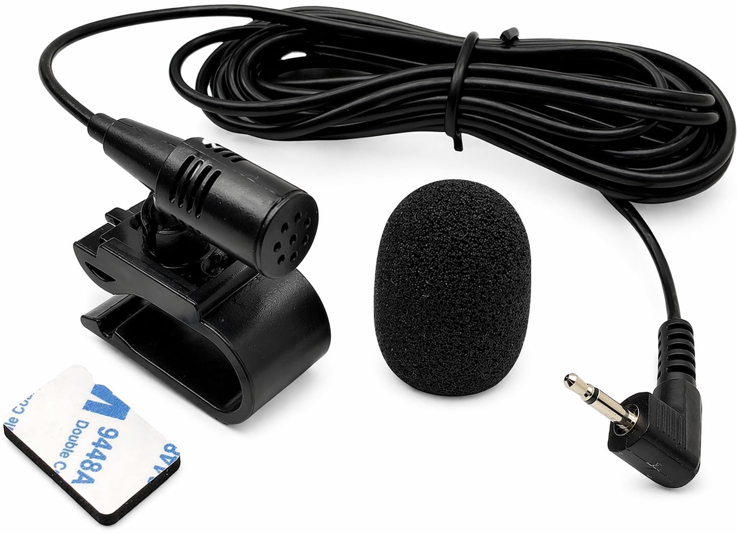 Micrófono externo de 2,5 mm compatible con Pioneer AVIC-Series AVIC-W8400NEX AVIC-W8500NEX AVIC- W8600NEX AVIC-X910BT - Cable de 9 pies para receptores de navegación con clip