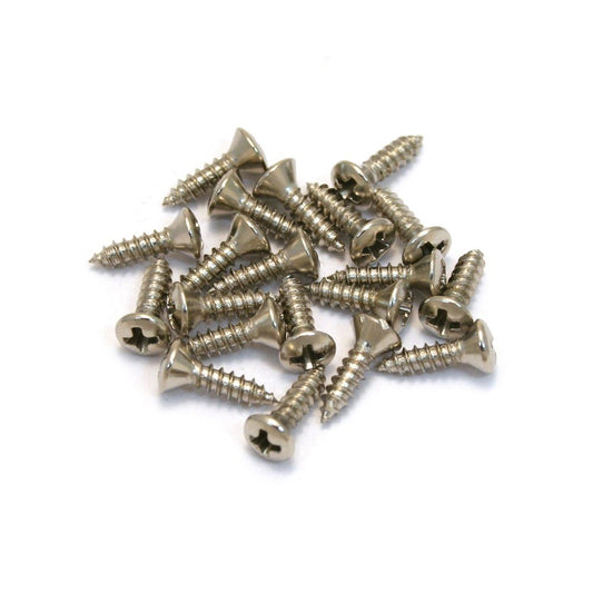 Allparts GS-0050-001 - Juego de 20 tornillos de golpeador de tamaño Gibson de níquel