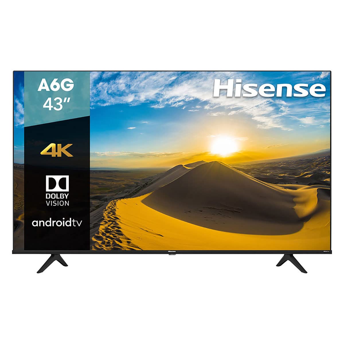 Pantalla 4K UHD Hisense Android TV 43 Pulgadas Control de Voz