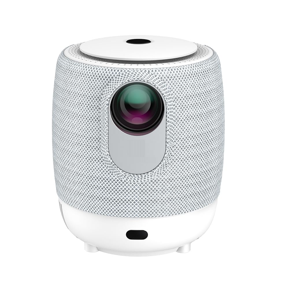 Genérico Proyector Inteligente portátil WiFi Bluetooth 4K 1080p Pantalla Grande para casa películas al Aire Libre reuniones y Juegos