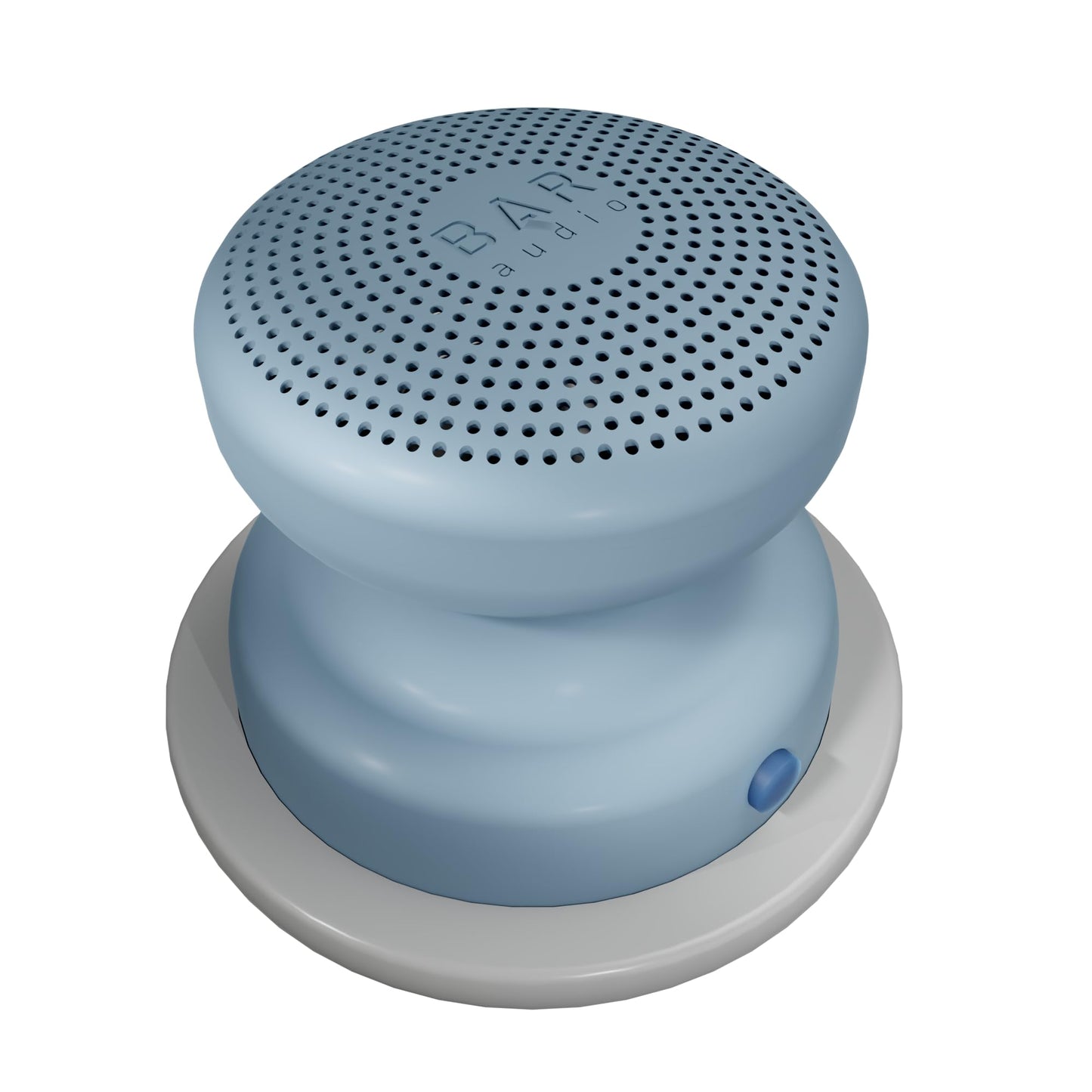 Cellhelmet Bar Audio Mini Mag Altavoz inalámbrico magnético compacto con audio potente, resistencia al agua IPX5, batería de 6 horas y montaje compatible con MagSafe en gris pizarrón y azul brillante