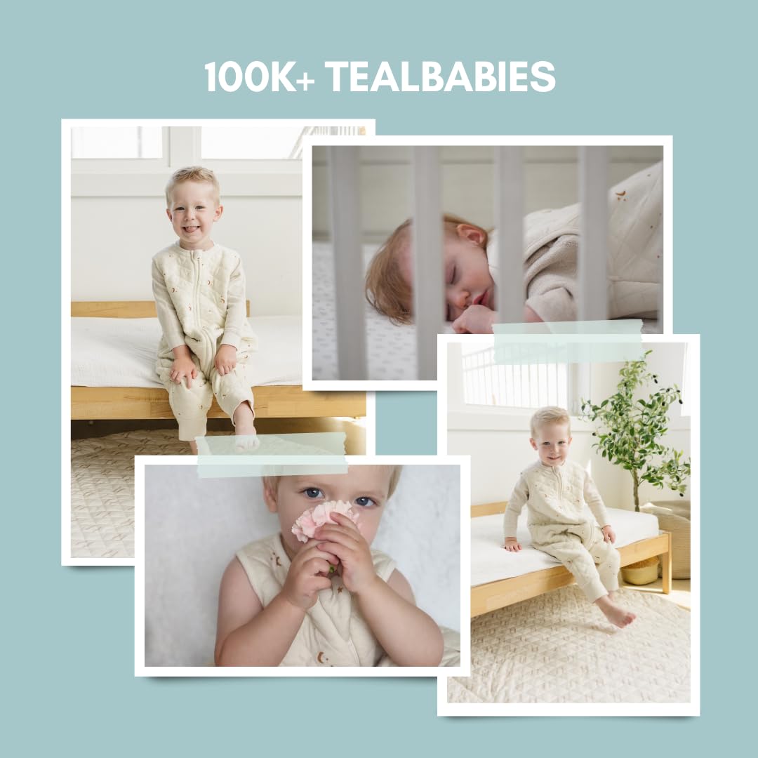 TEALBEE DREAMSUIT: Manta portátil para bebés y niños pequeños – Sacos de dormir para niños pequeños y bebés – Mantente caliente con un saco de dormir de 1.2 TOG con pies – Traje de dormir más suave para niños pequeños (2T-3T, XL)