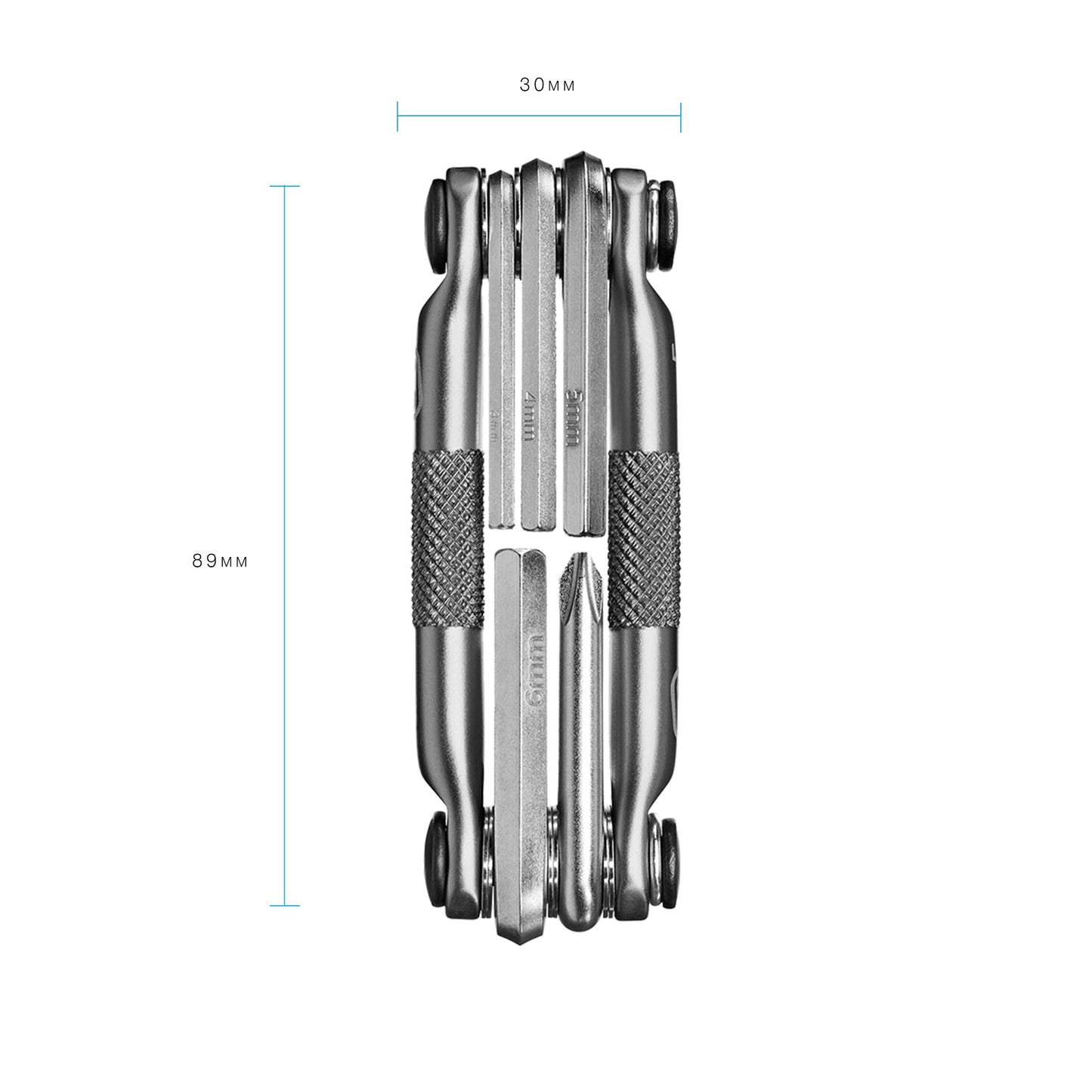 Crankbrothers M5, Herramienta de Bicicleta de la Serie M, níquel, Talla única