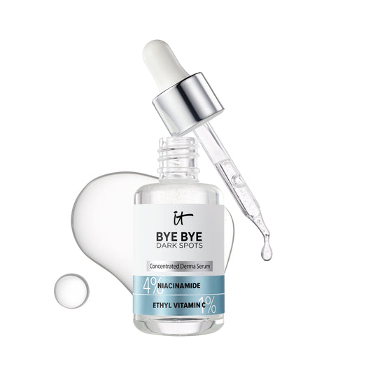 It Cosmetics Bye bye Dark Spots, Serum, Suero 4% Niacinamida Reduce las Manchas Oscuras y Mejora la Textura de la Piel en 8 Semanas, con 1% de Vitamina C Etílica, Todo Tipo de Piel, 30 ml
