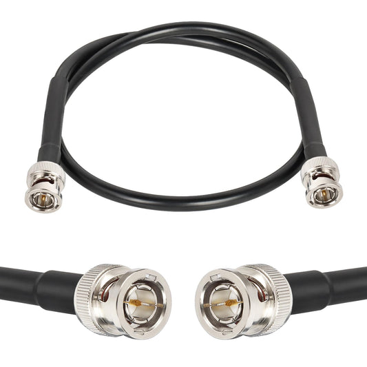 XRDS-RF Cable SDI 12G de 2 pies, Cables de Video SDI 3G/6G/12G 75ohm Cable Macho BNC Compatible con HD-SDI/3G/6G-SDI/4K/8K para Cámara de Seguridad de Video Convertidor SDI