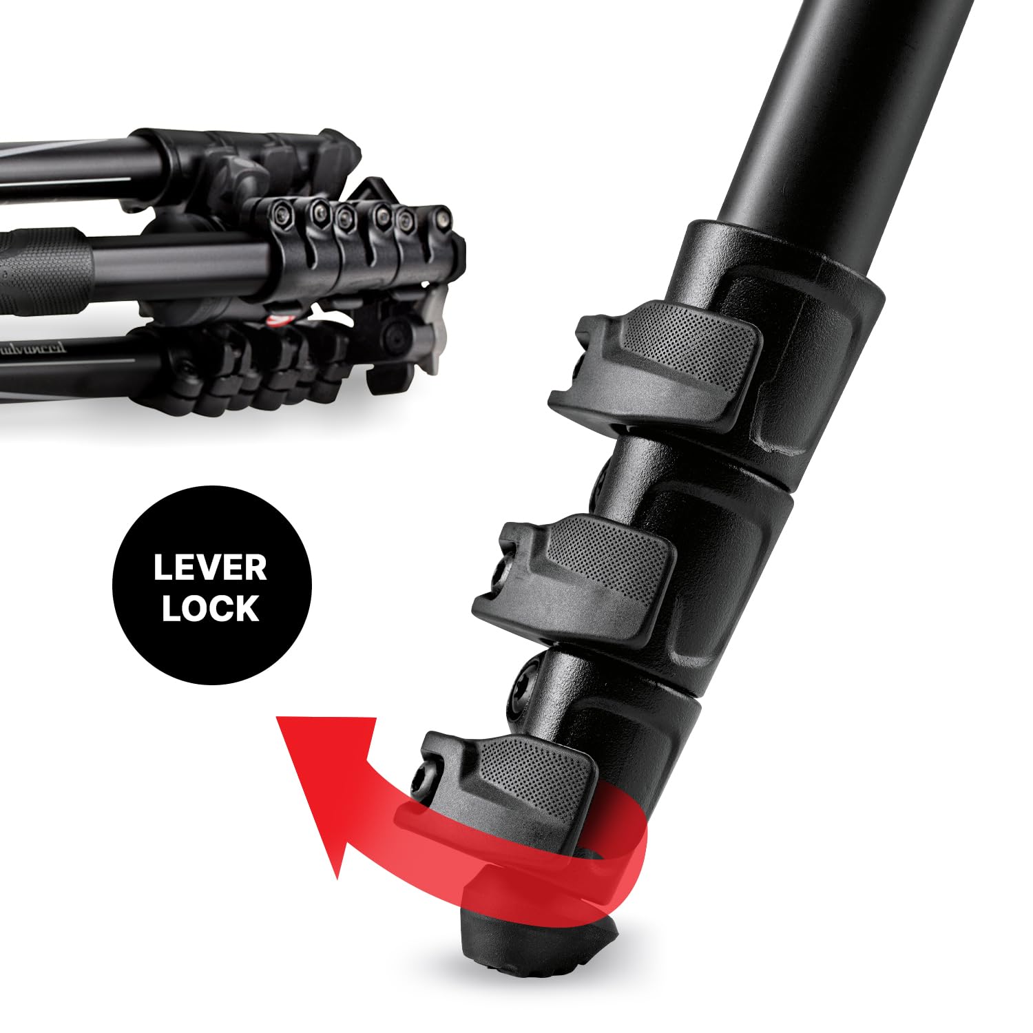 Manfrotto Befree - Trípode de Viaje de Aluminio de 4 Secciones con Cabeza de Bola, Color Negro