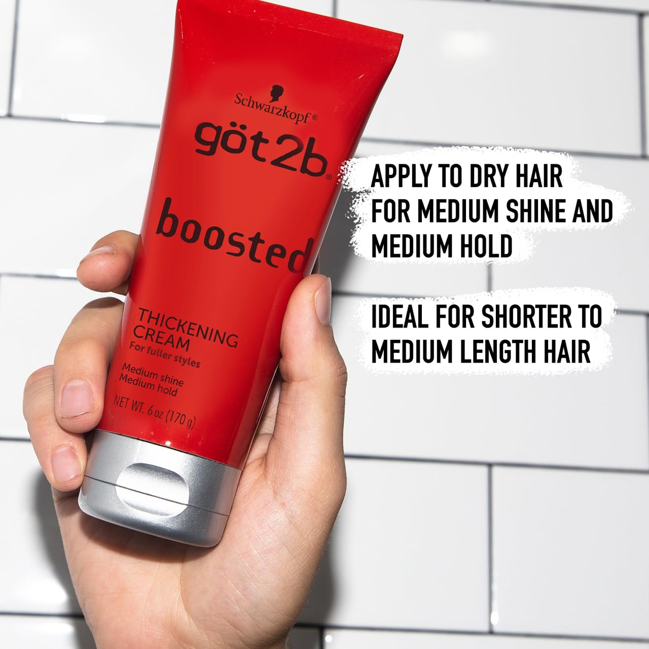 Got2b Boosted Thickening Cream, 6 oz