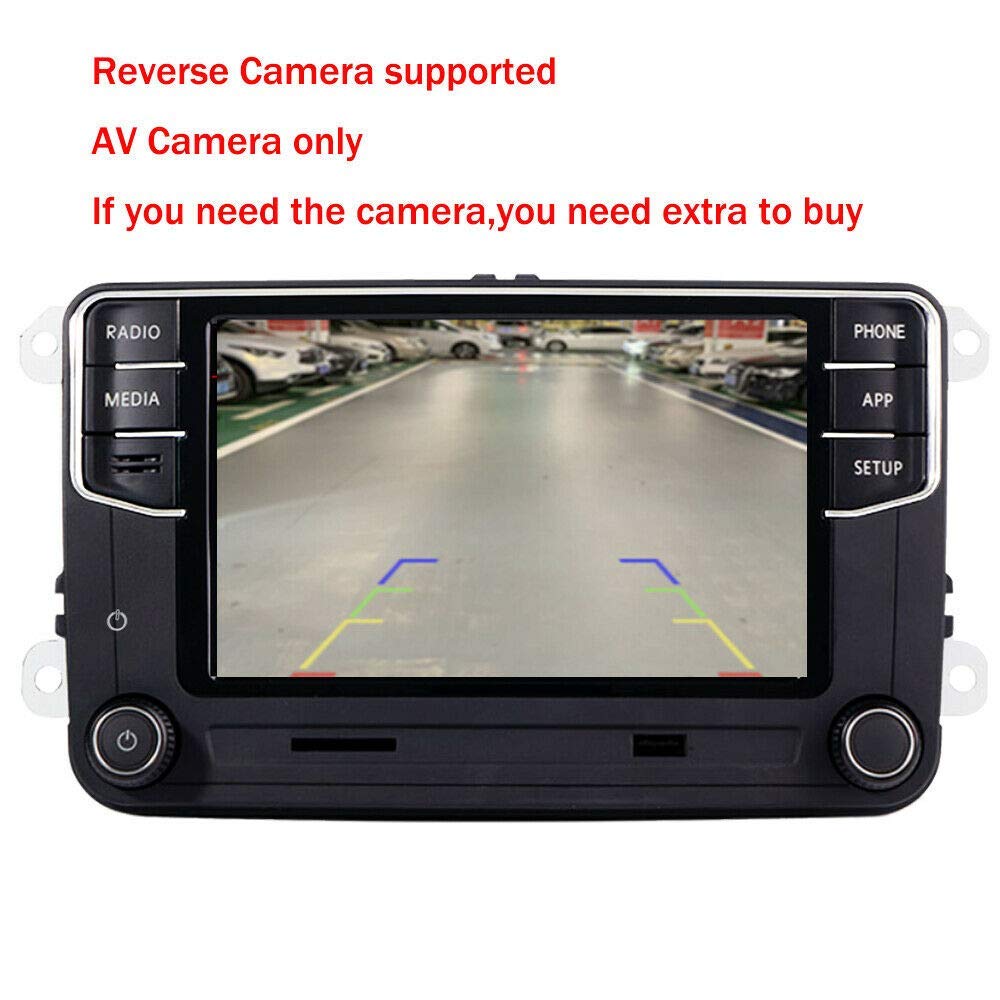 SCUMAXCON Estéreo para Coche Carplay Android Auto MIB2 RCD360 Pro Bluetooth RVC USB Pantalla Táctil de 6.5" para VW Jetta Golf Tiguan Passat Caddy EOS Passat Touran CC