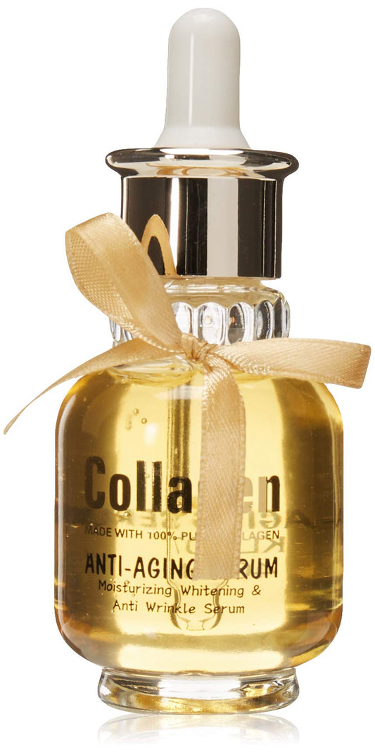 SERUM INTEGRAL A BASE DE COLÁGENO, ÁCIDO HIALURÓNICO, VITAMINA A, EXTRACTO DE ALOE Y VITAMINA C; hidratante Blanqueador y suero antiarrugas, suavizante aclarante y antienvejecimiento, mejora la elasticidad, aumenta la fuerza de la piel, elimina los efecto