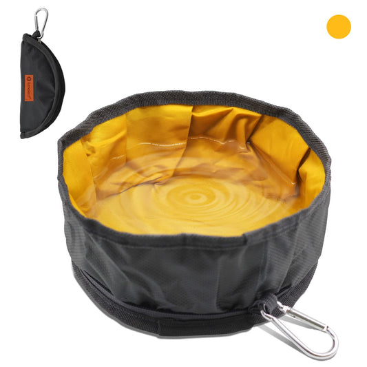 LumoLeaf Tazón plegable para perro, 1 paquete de cuencos plegables grandes y ligeros, para agua y alimentos para mascotas, perros, gatos con cremallera (8 tazas)