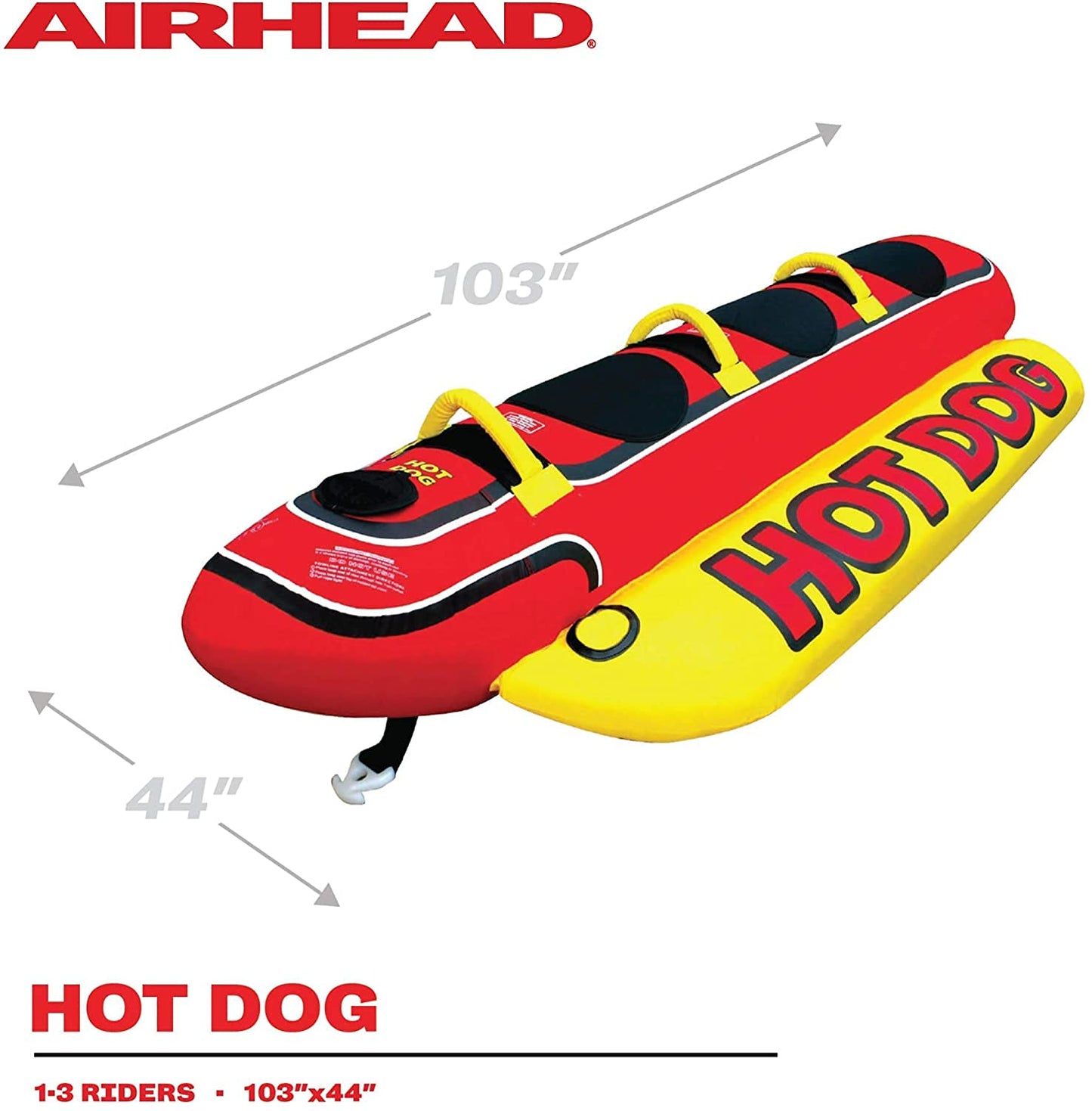 Remolcable Airhead HD-3 Hot Dog Rojo
