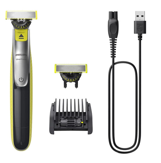 Afeitadora Eléctrica Philips OneBlade 360 Verde Híbrida 5 en 1 para Hombre