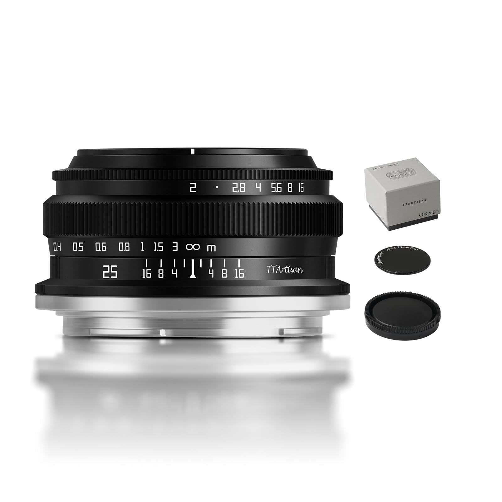 TTARTISAN Lente de cámara de Enfoque Manual F2 APS-C de 25 mm Compatible con Nikn Z Mount Z50 ZFC Z30 Z5 Z6 Z7 Z6II Z7II Z9