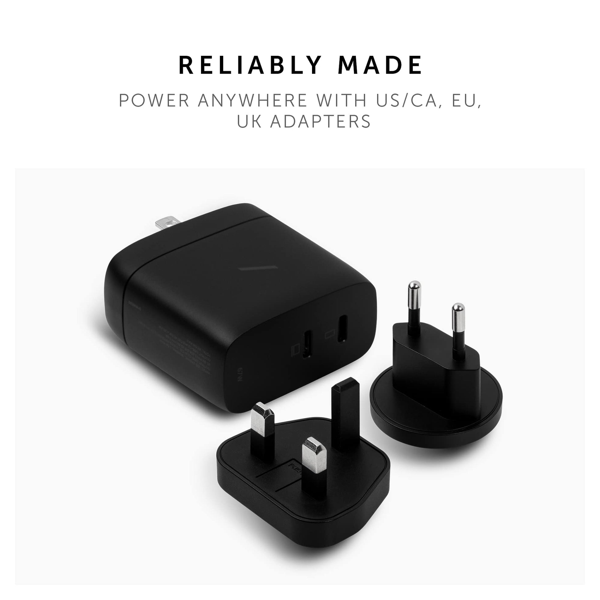 Cargador Rápido Native Union Negro GAN PD67W USB-C con Power Delivery para Múltiples Dispositivos