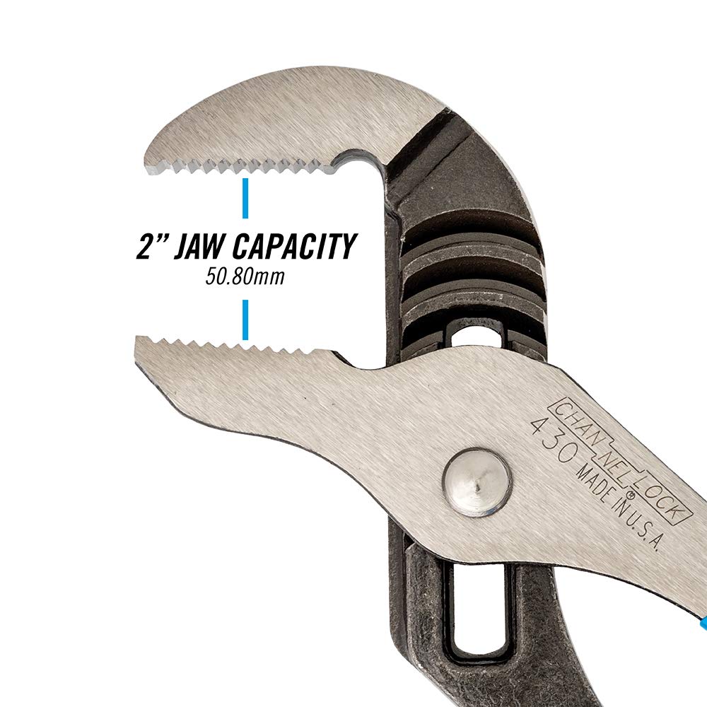 Channellock 430 Pinza de Extensión Mordaza Recta de 10"