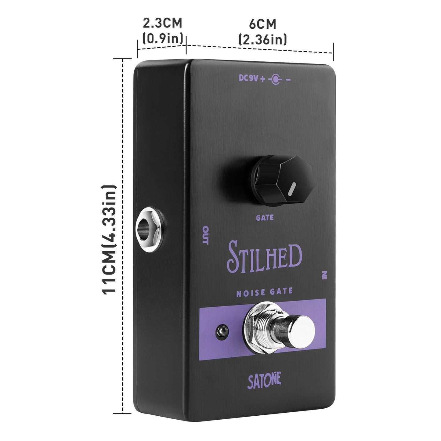 Pedal de Efecto de Guitarra Eléctrica Satone S810 Stilhed Metal Acústico con True Bypass