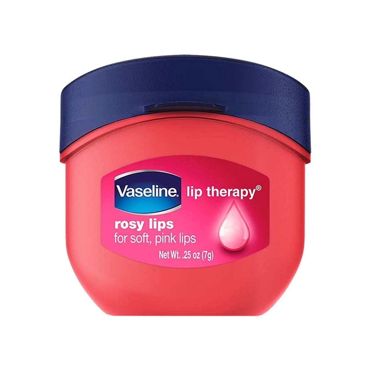 Vaseline - Bálsamo labial hidratante y protector con manteca de cacao, 7 g + Bálsamo labial Vaseline Rosy Mini Tarro 7g, Rosa