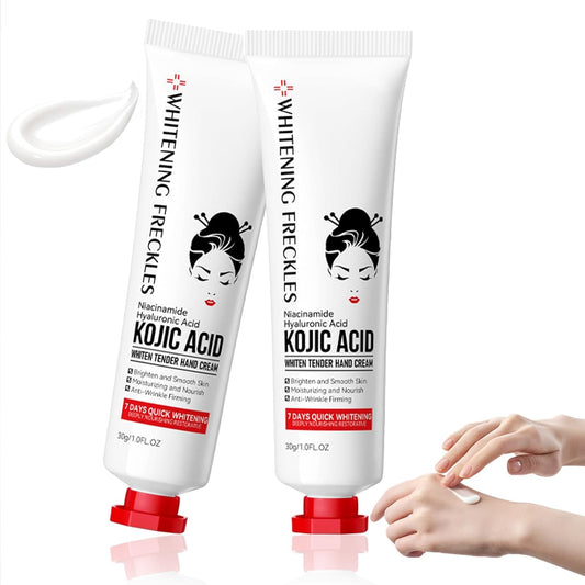 Crema de manos con Kojic Acid para mujeres - Hidratante 30g (2 piezas)