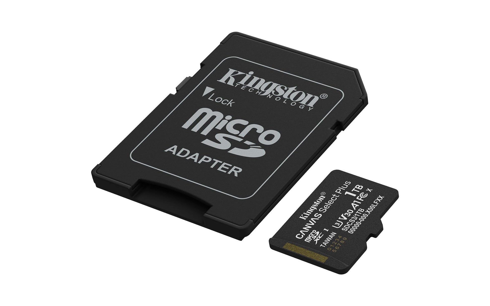Kingston Tarjeta De Memoria MicroSD, Canvas Select Plus Gen3, Capacidad: 1TB, Clase 10, UHS-I, U3, V30, A1 Lectura: 150MB/s, SKU: SDCS3/1TB