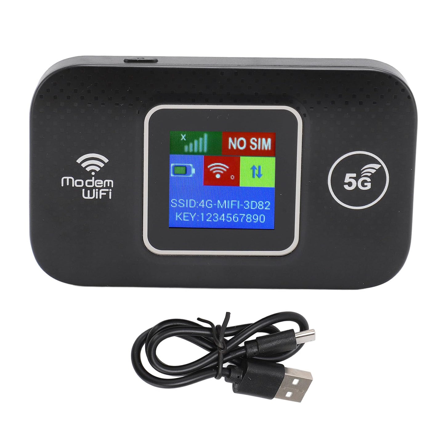 Yunseity Hotspot Móvil WiFi 4G LTE, Dispositivo WiFi Inalámbrico Portátil de Bolsillo con Velocidad de hasta 150 Mbps con Ranura para Tarjeta SIM, Conecta hasta 10 Dispositivos, Red