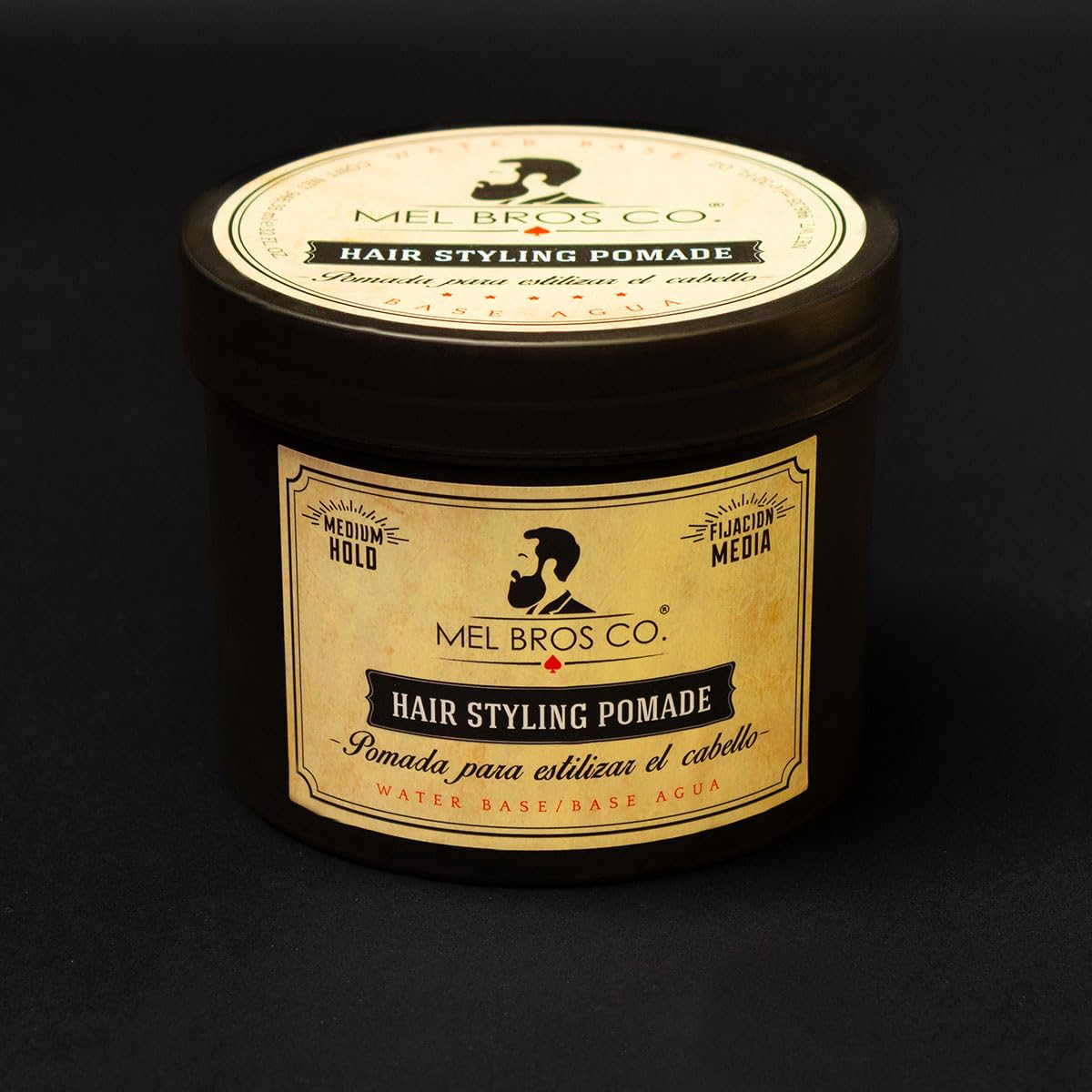 MEL BROS CO. - Hair Styling Pomade - Pomada para estilizar el Cabello. Base Agua. (32 oz / 946.35 ml, Media Fijación)