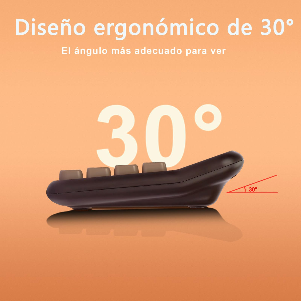 Calculadora de Escritorio pendancy Rosa Pantalla LCD Extra Grande para Oficina, Escuela, Uso Doméstico