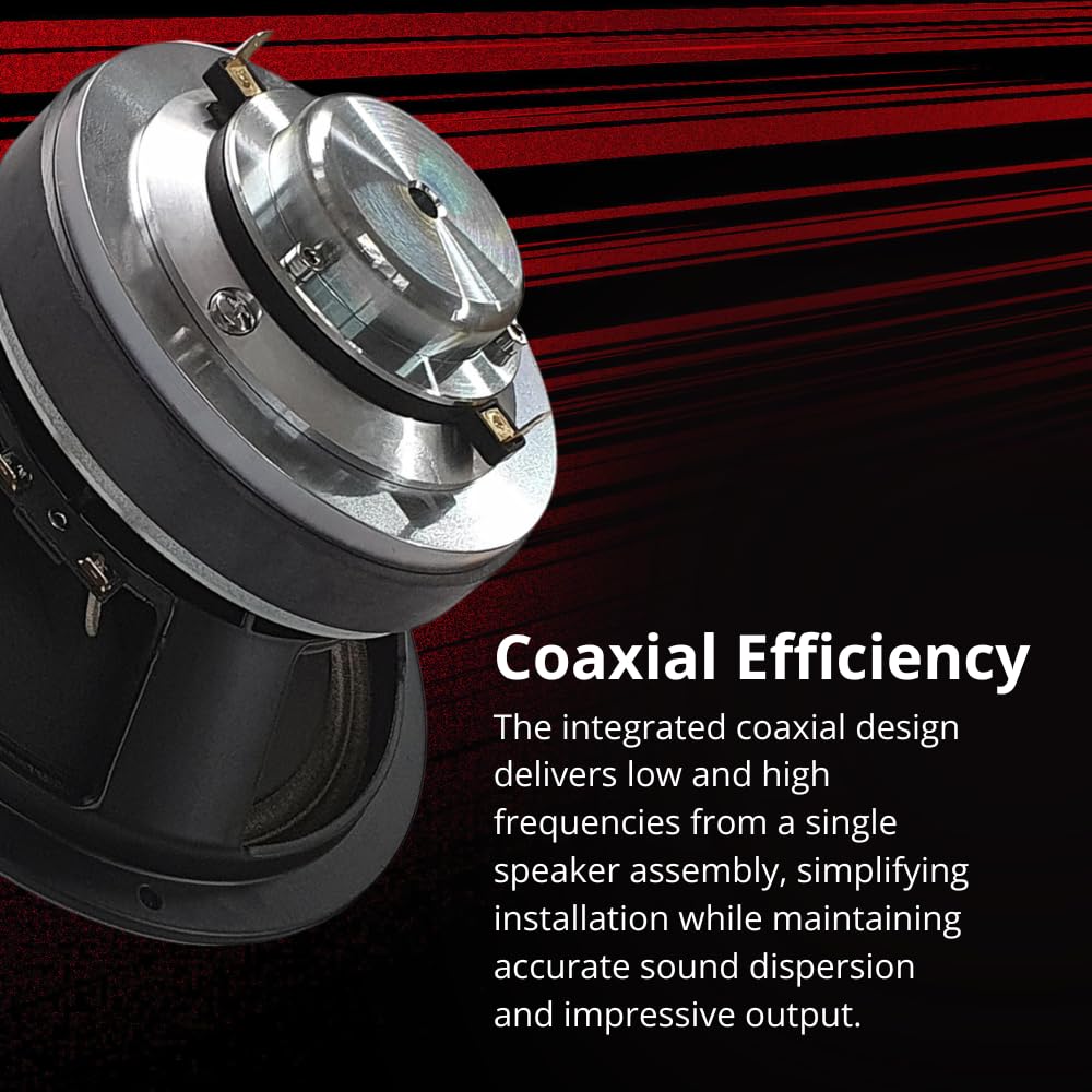 Ciare SPL CXI200 - Altavoz coaxial de 8 pulgadas, 4 ohmios LF / 8 ohmios HF