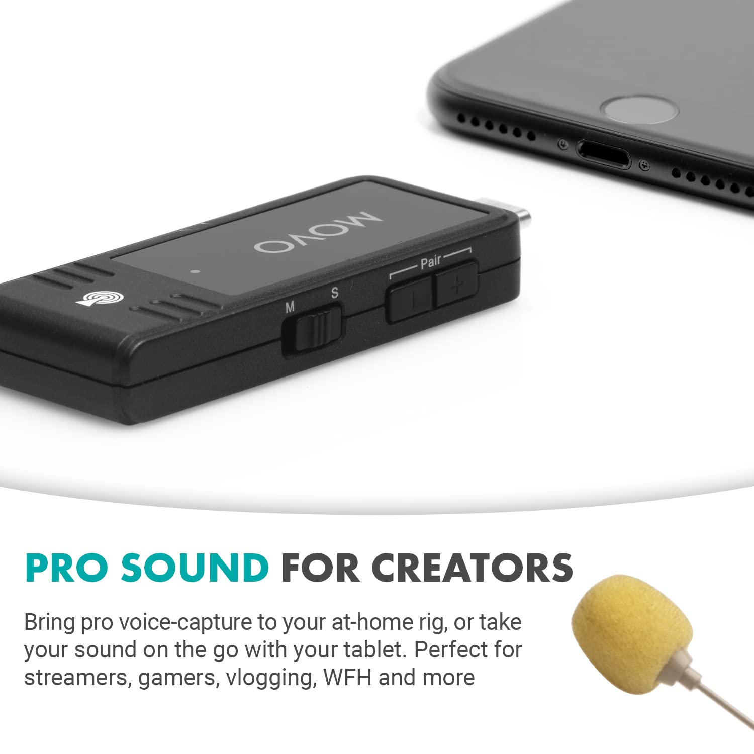 Micrófono Inalámbrico USB-C Movo OMS Para Ordenadores y Teléfonos