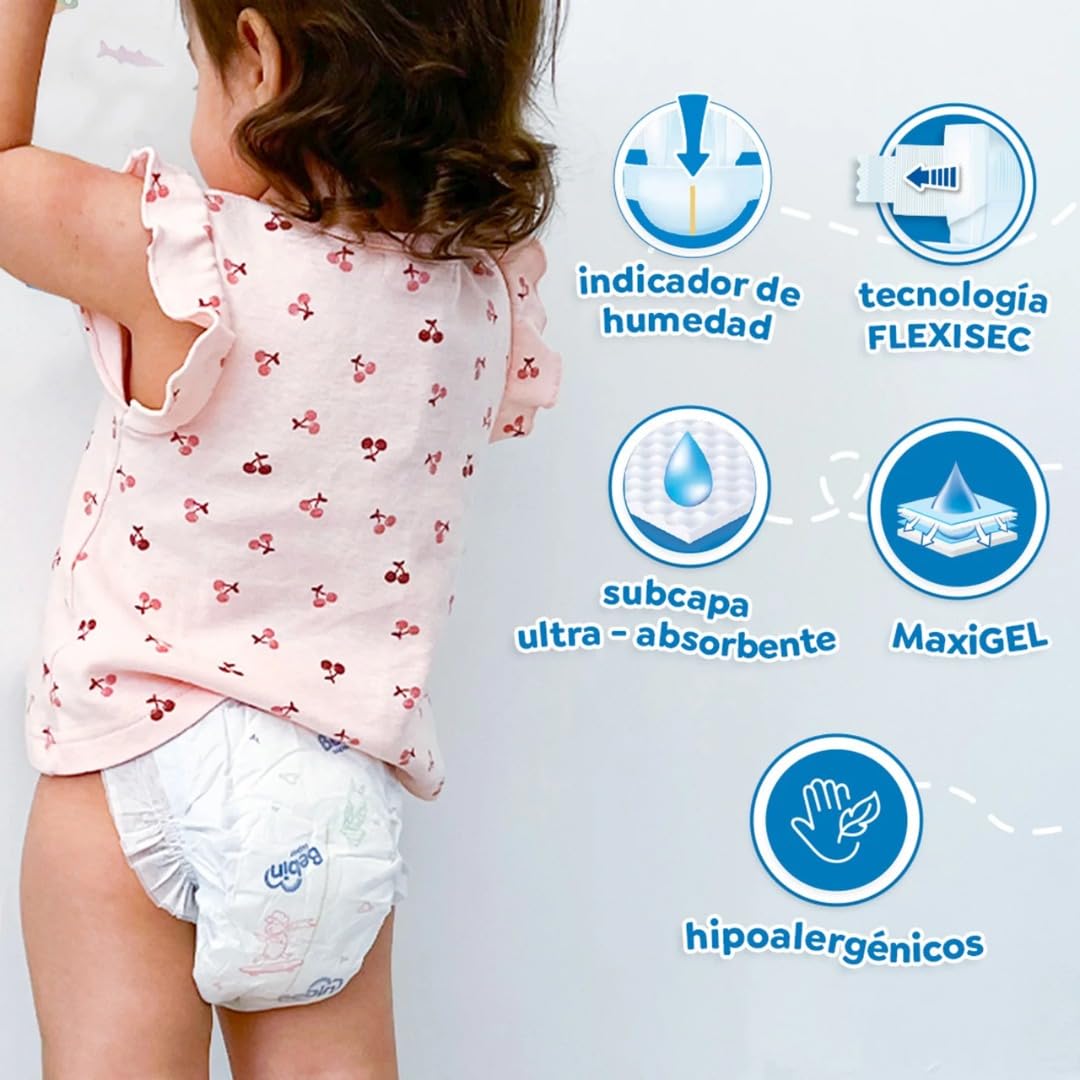 PAÑAL BEBIN SUPER ETAPA 6 XX-GRANDE C/40pz UNISEX 2XG