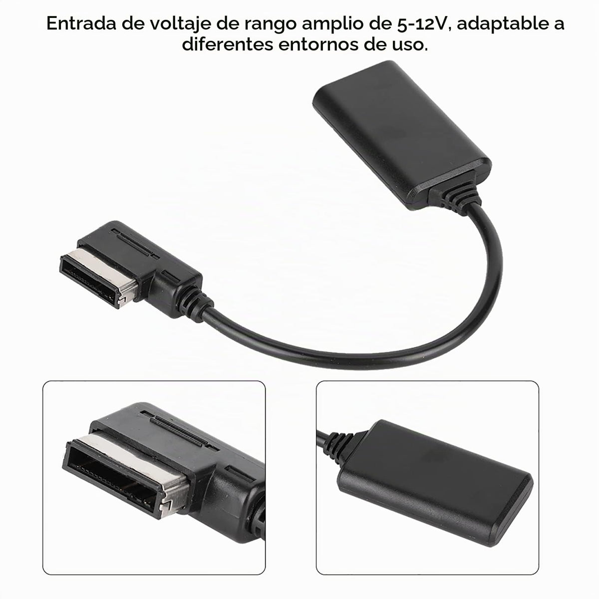 Adaptador Bluetooth 5.0 Akozon AUX Cable de Audio para AMI MMI A1