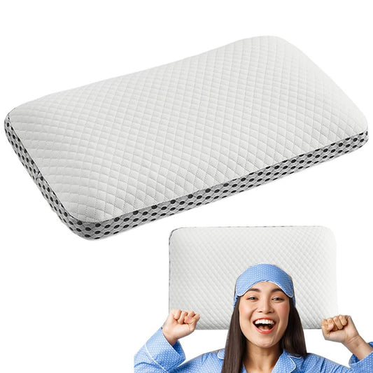 Almohada Microfibras de Espuma con Memoria Ergonómica - Memory Foam Pillow, Almohada para Dormir, Memory Foam y Microfibras, Almohada Cervical Antiácaros y Hipoalergénico, Lavable, 60 x 40CM, 1PCS