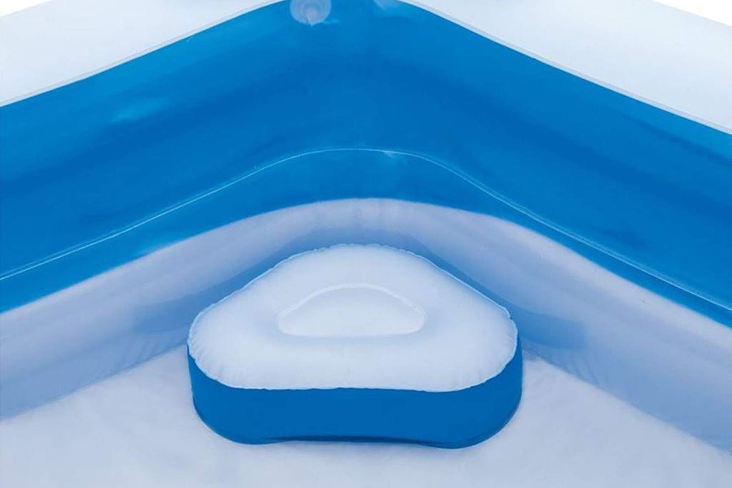 Alberca Familiar Lounge Piscina Inflable Bestway Azul Alberca Hinchable Pentagonal Alberca Azul con Blanco 2.13 mts