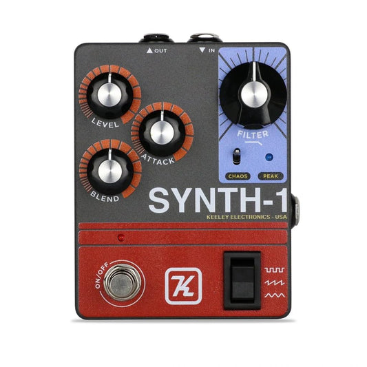Keeley Synth-1 - Pedal generador de ondas de ataque inverso, gris (KSynth1)