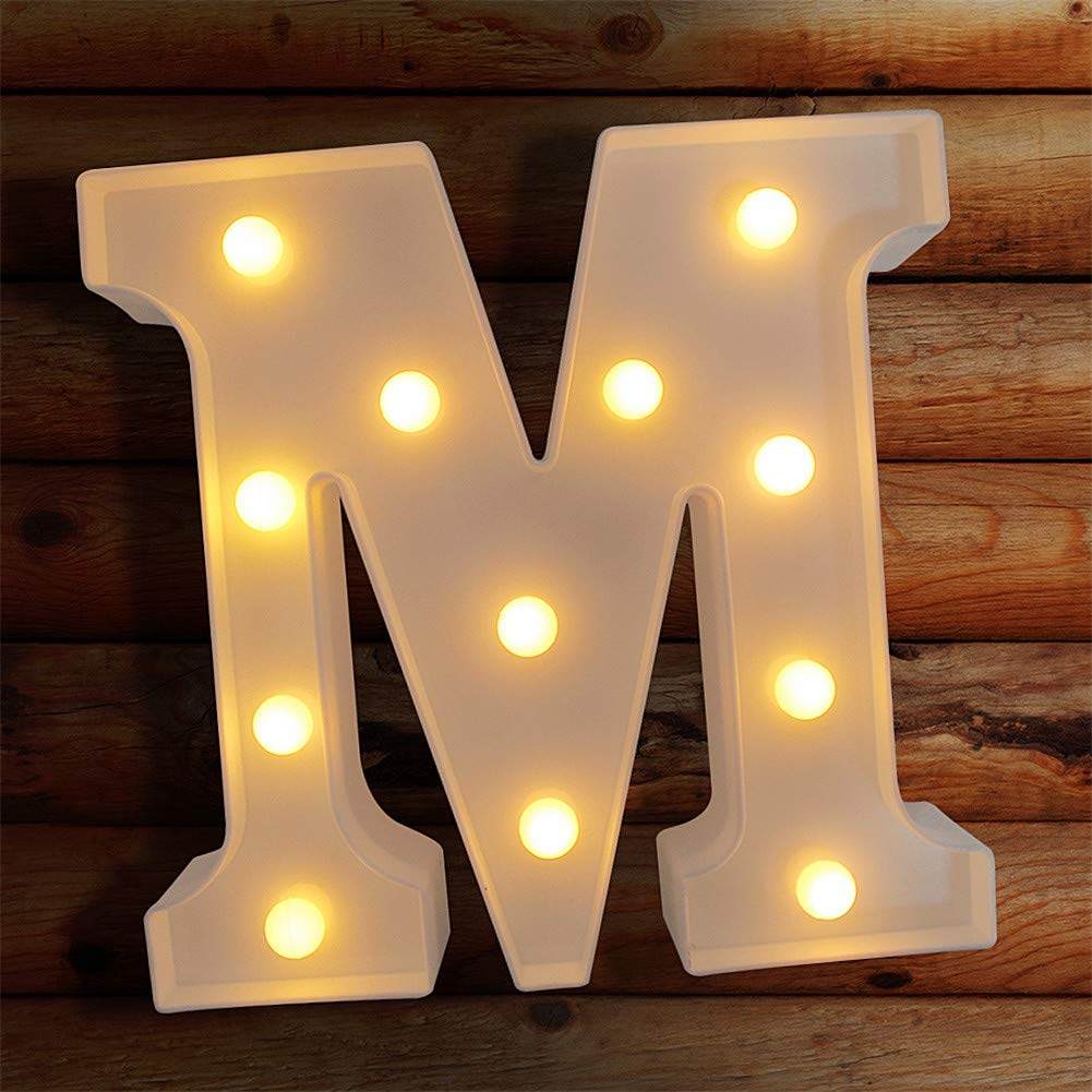 Letras Iluminadas LED VITI Blancas para Decoración de Pared
