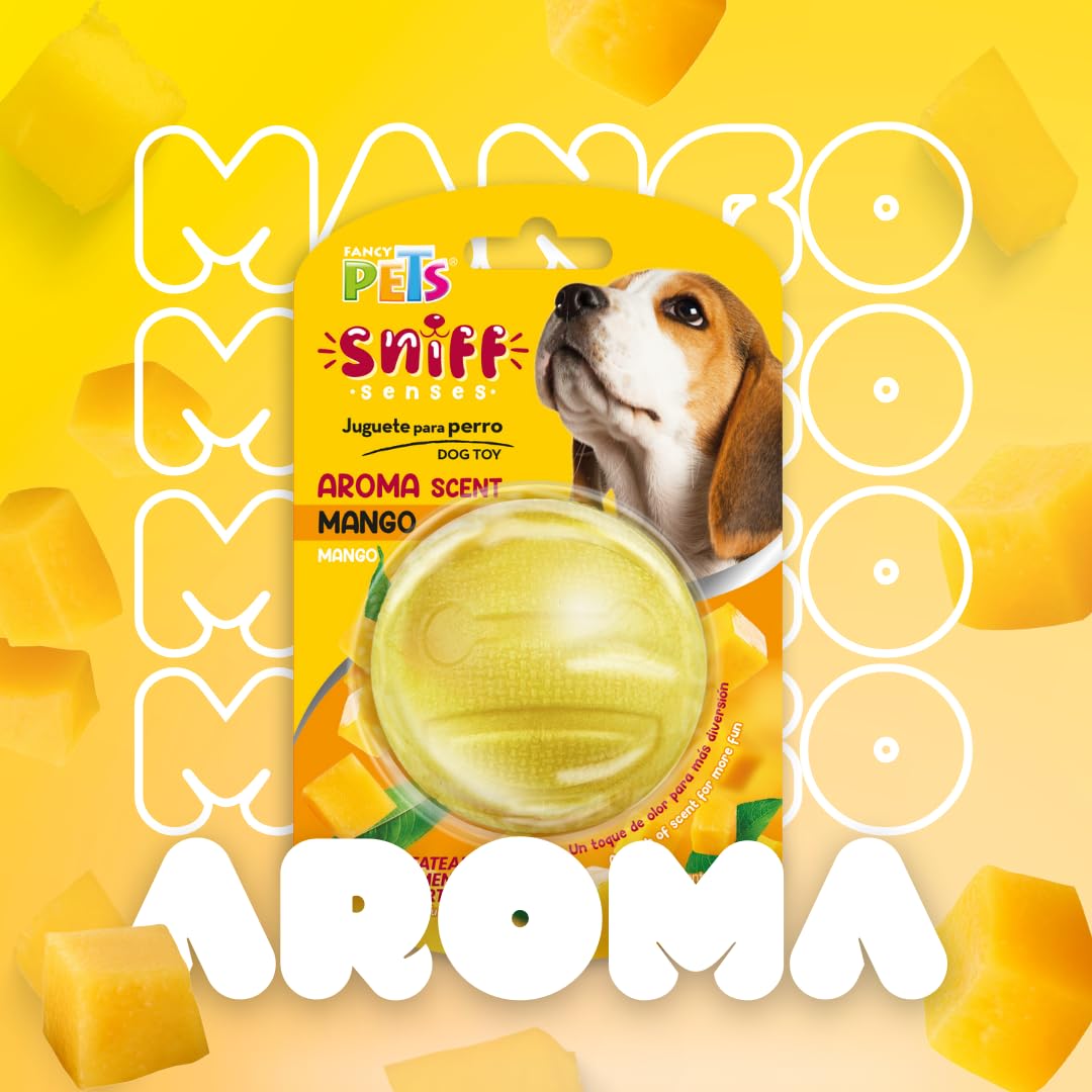 Fancy Pets Pelota Sniff con Aroma A Mango para Perro
