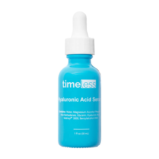 TIMELESS SKIN CARE | Suero facial con Vitamina C y Ácido Hialurónico | Para Todo tipo de piel | Suero Antioxidante e Hidratante | Aumenta la Producción de Colágeno | 30ML