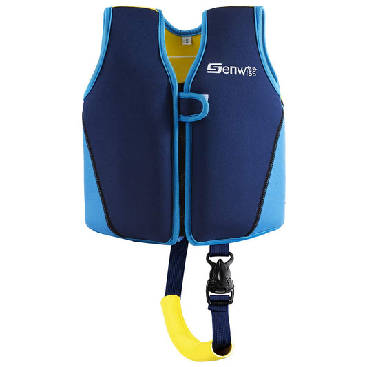 Genwiss Swim Vest for Kids Baby Swim Jacket for Age 3-4 Years Toddler Kids Fit 28-38 lbs,Size Medium, Blue, Yellow