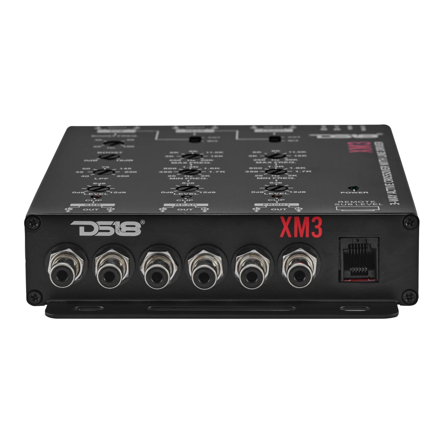 DS18 DS-XM3 Two-to-Three Way Electronic Crossover with Remote Control