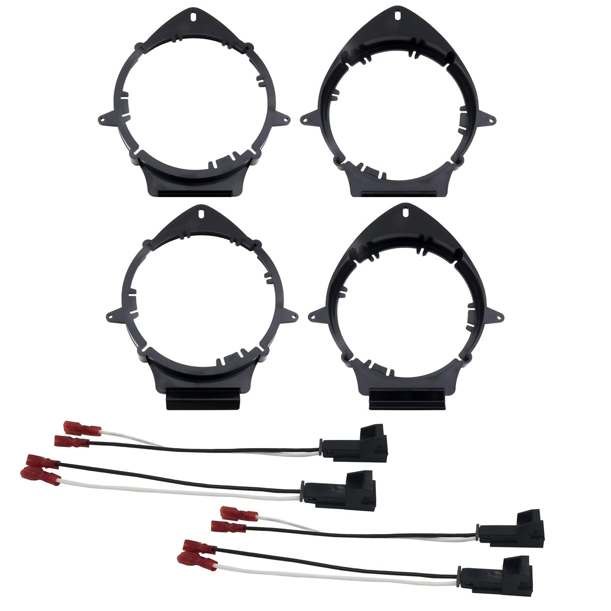 Adaptador de Montaje de Altavoz DKMUS Negro con Arnés de Cableado para GMC Chevrolet Cadillac Pontiac Buick Hummer