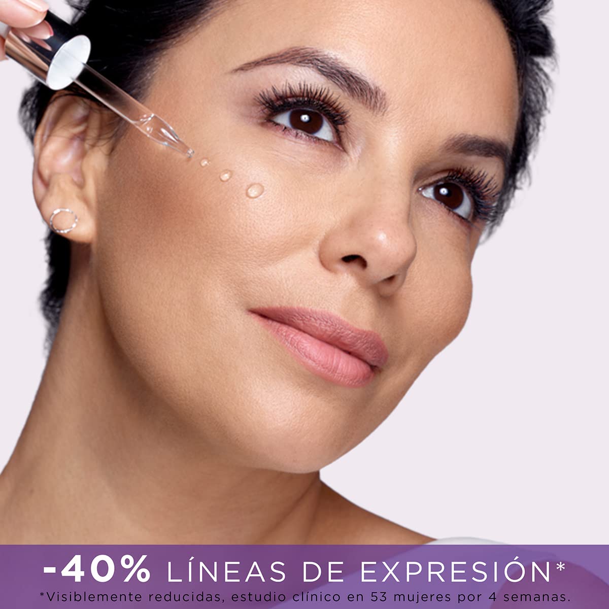 L'Oreal Paris Serum Facial Anti Arrugas Acido Hialuronico Revitalift L'Oreal Paris + Crema Antiarrugas de Dia Age Perfect, 50 ml