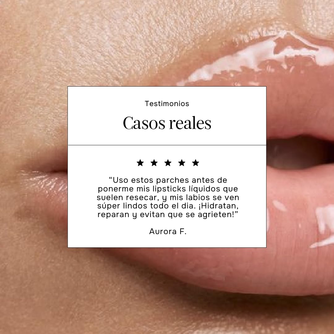 Rigenera Parche Hidratante para Labios con Ácido Hialurónico y Aloe Vera – Efecto Alisador y Rellenador – Hidratación Intensa y Confort – Hecho en Italia