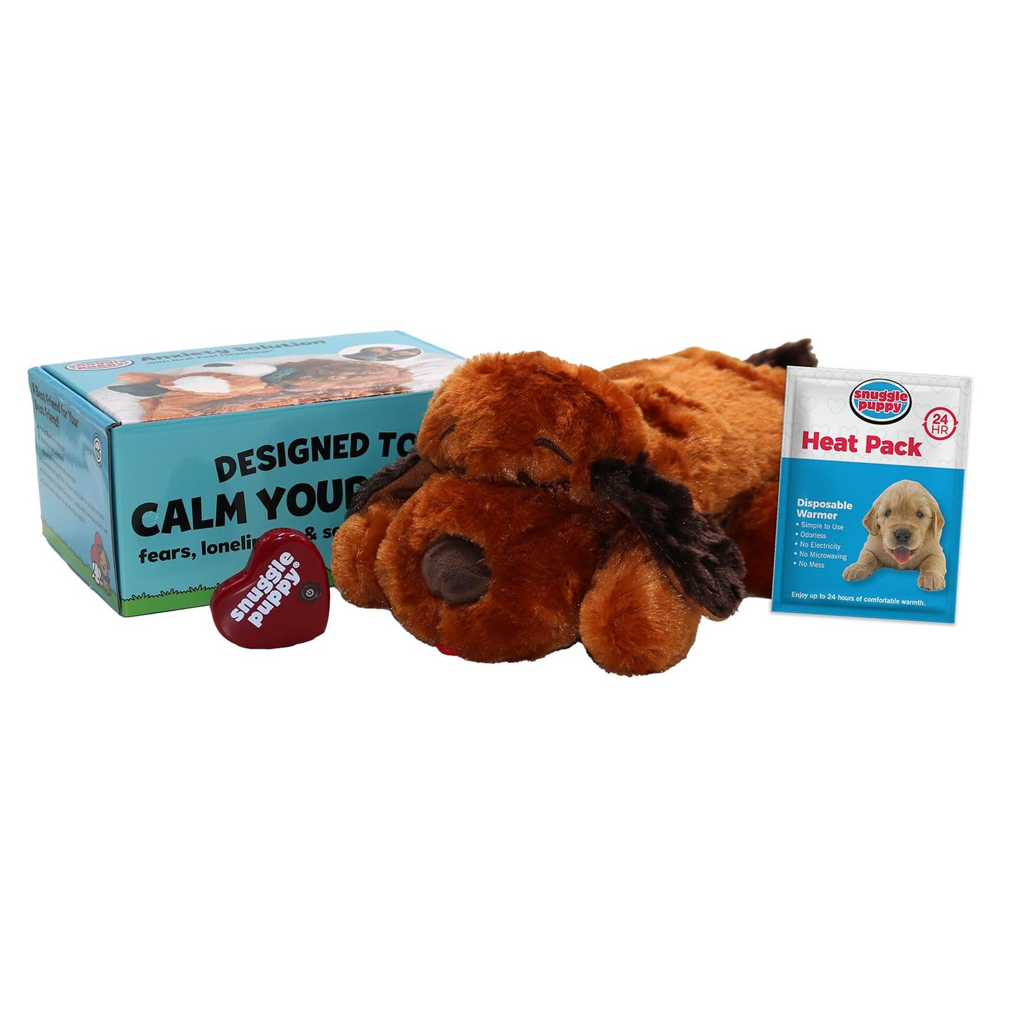 Juguete de Ayuda Conductual SmartPetLove Snuggle Puppy marrón Mutt