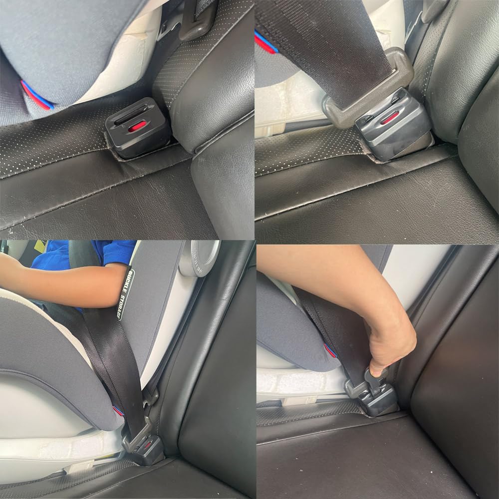 Dokoshia - Funda protectora de hebilla para cinturón de seguridad para niños y necesidades especiales para evitar que se desabroche, ajuste universal para la mayoría de coches (no para camiones