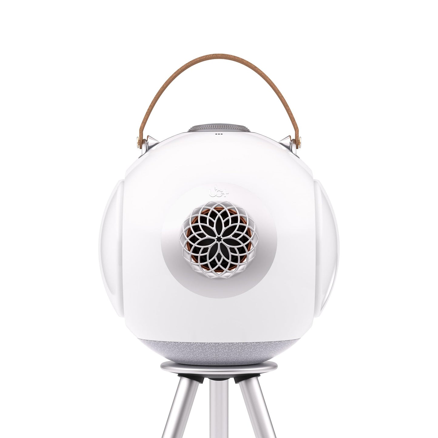 UB+ dB1 - Altavoz Bluetooth impermeable blanco | Altavoces portátiles con sonido Hi-Fi de 40 W, graves profundos, 20 horas de reproducción, resistente al agua IPX5 y TWS (blanco brillante)
