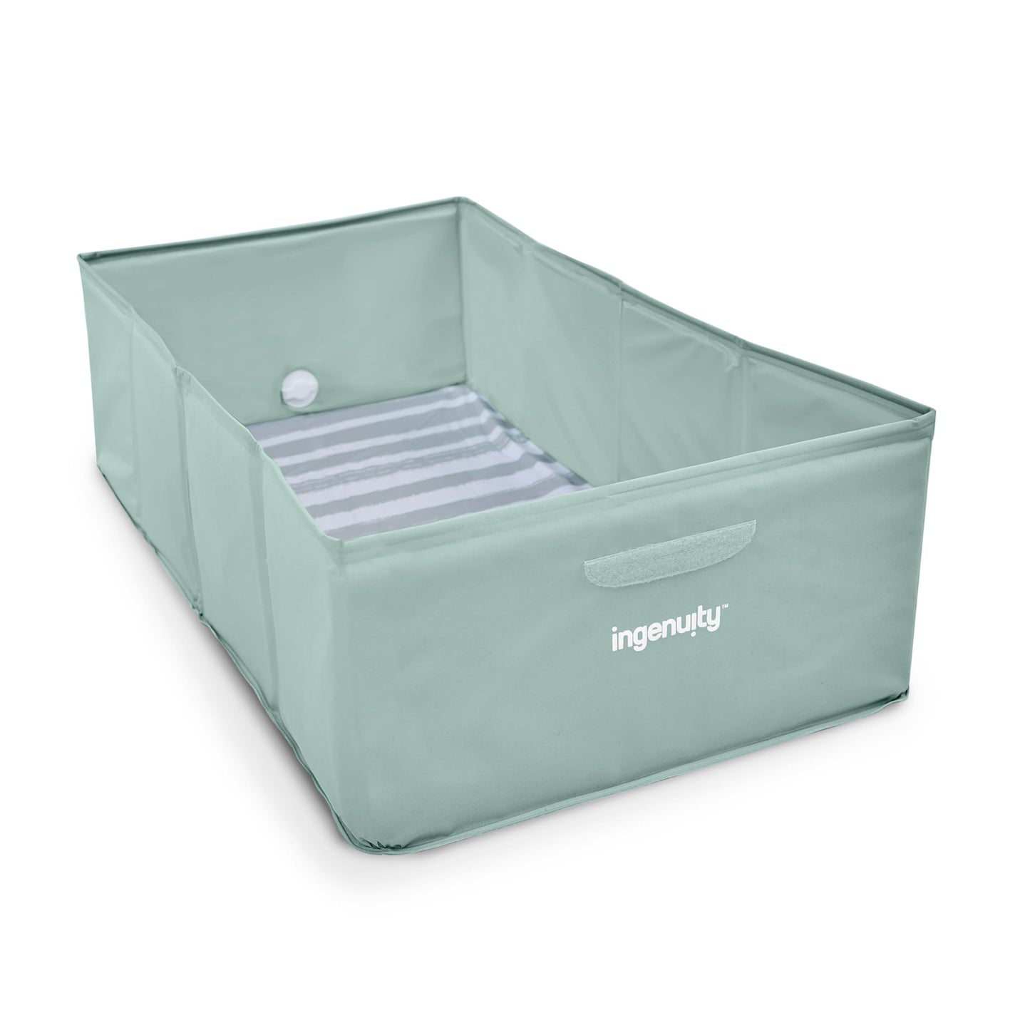 Ingenuity TuckAway - Tina de baño, bañera portátil para bebé, unisex, impermeable, con tapón de vaciado, a partir de 12 meses