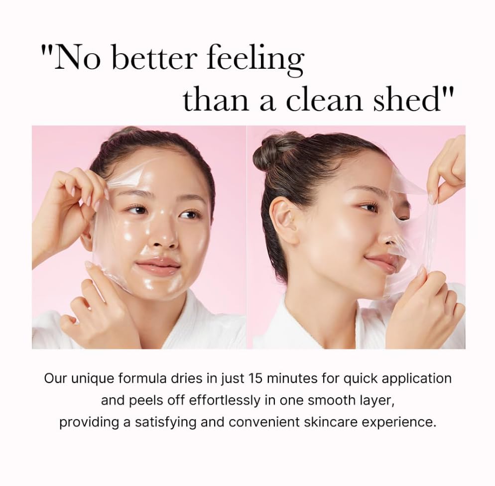 Medicube Paquete De Mascarilla Facial Peel Off Envoltura De Colágeno Durante La Noche - Elasticidad E Hidratación, Reduce La Flacidez Y Opacidad - Colágeno Hidrolizado Para Piel Brilla