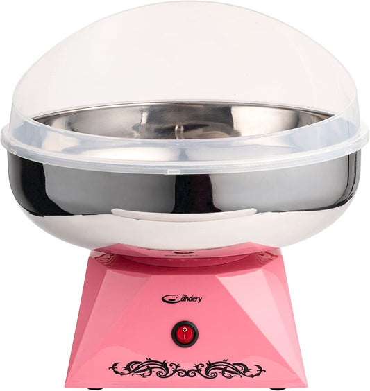 Máquina de algodón para dulces con tazón de acero inoxidable 2.0 – Máquina de algodón para dulces de 10 conos y cuchara de azúcar, máquina de algodón para el hogar para niños, fiesta de cumpleaños,