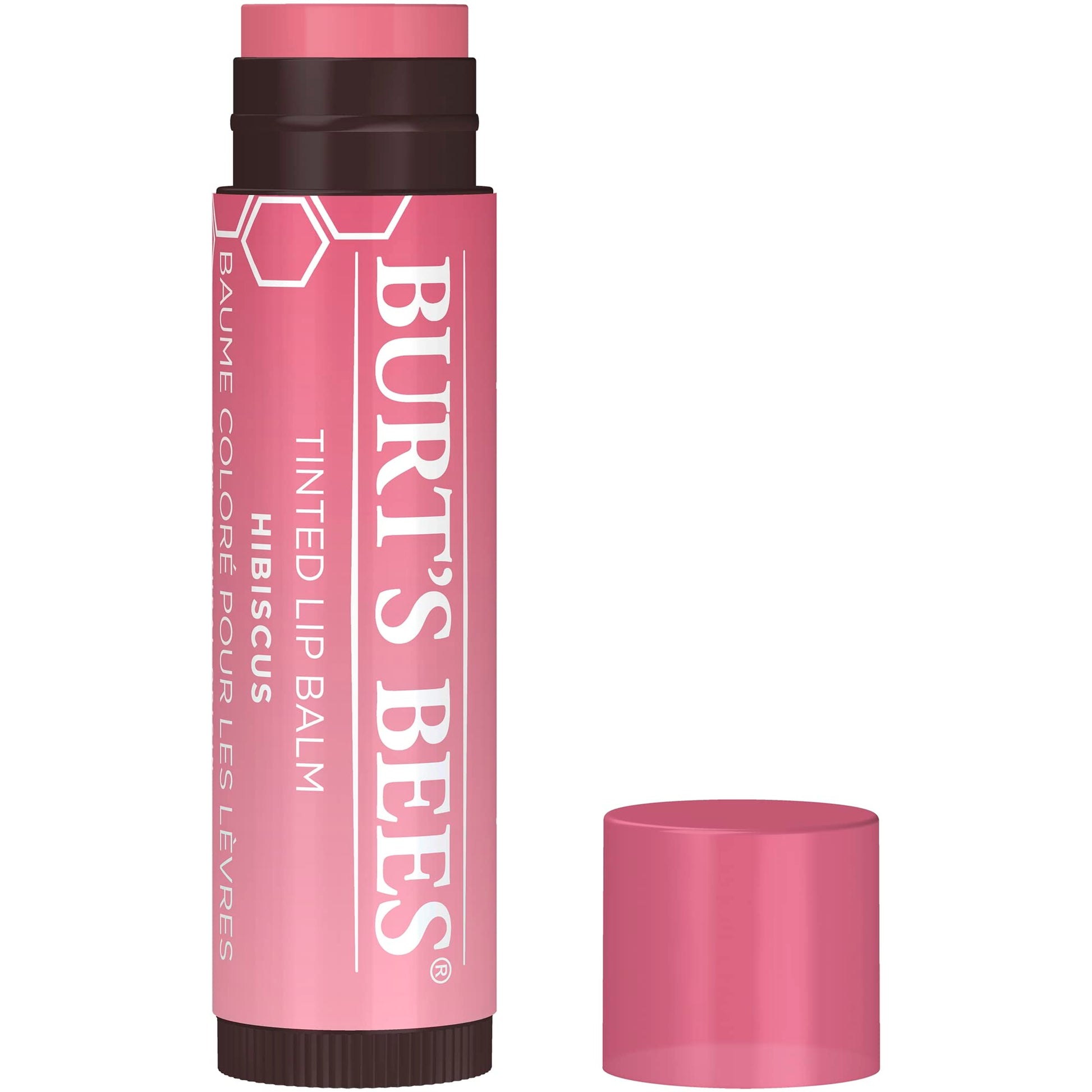 Burts Bees Tinted Lip Balm - Hibiscus for Unisex Lip Balm 0.15 oz